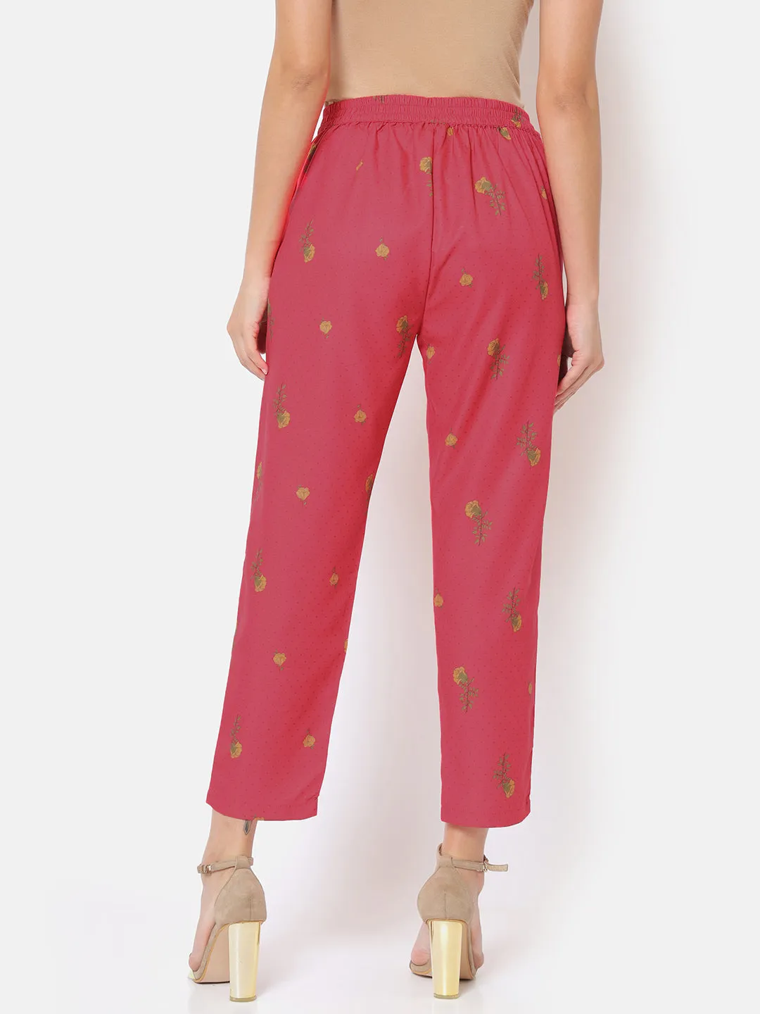 Spring Sorbet Fuchsia Straight Pant