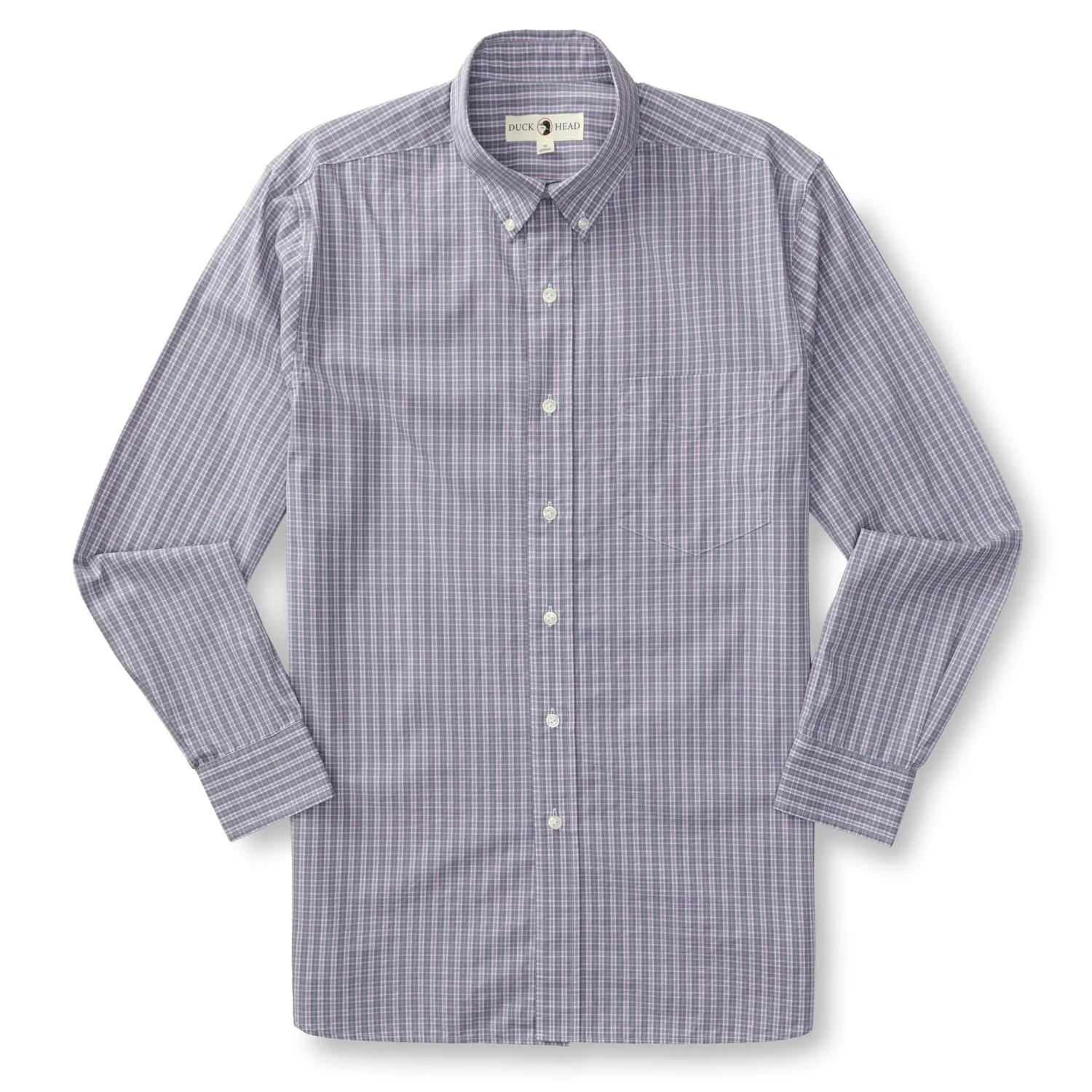 Stirling Plaid Cotton Poplin Sport Shirt