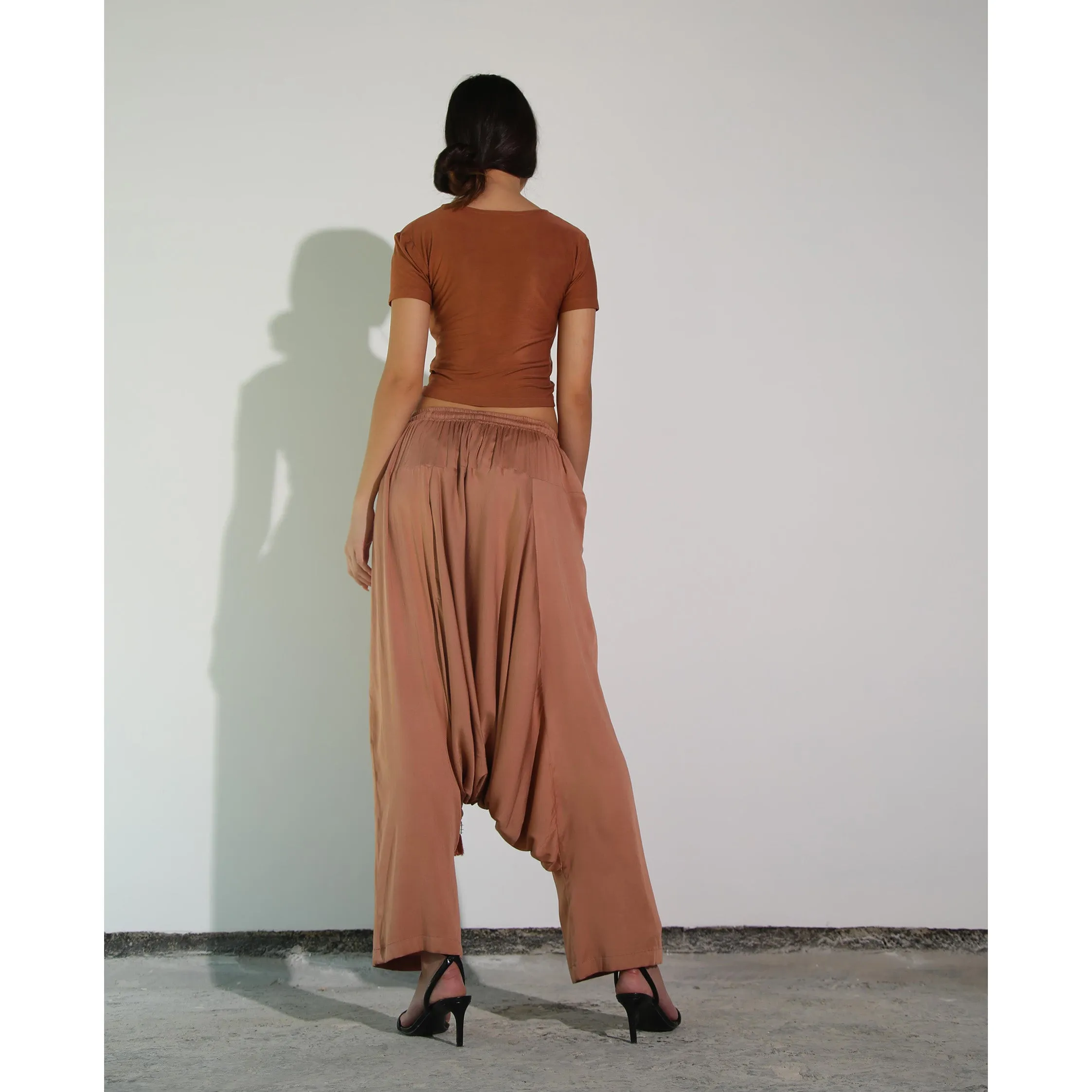 Terracotta Modal Feel Drop Crotch Pant