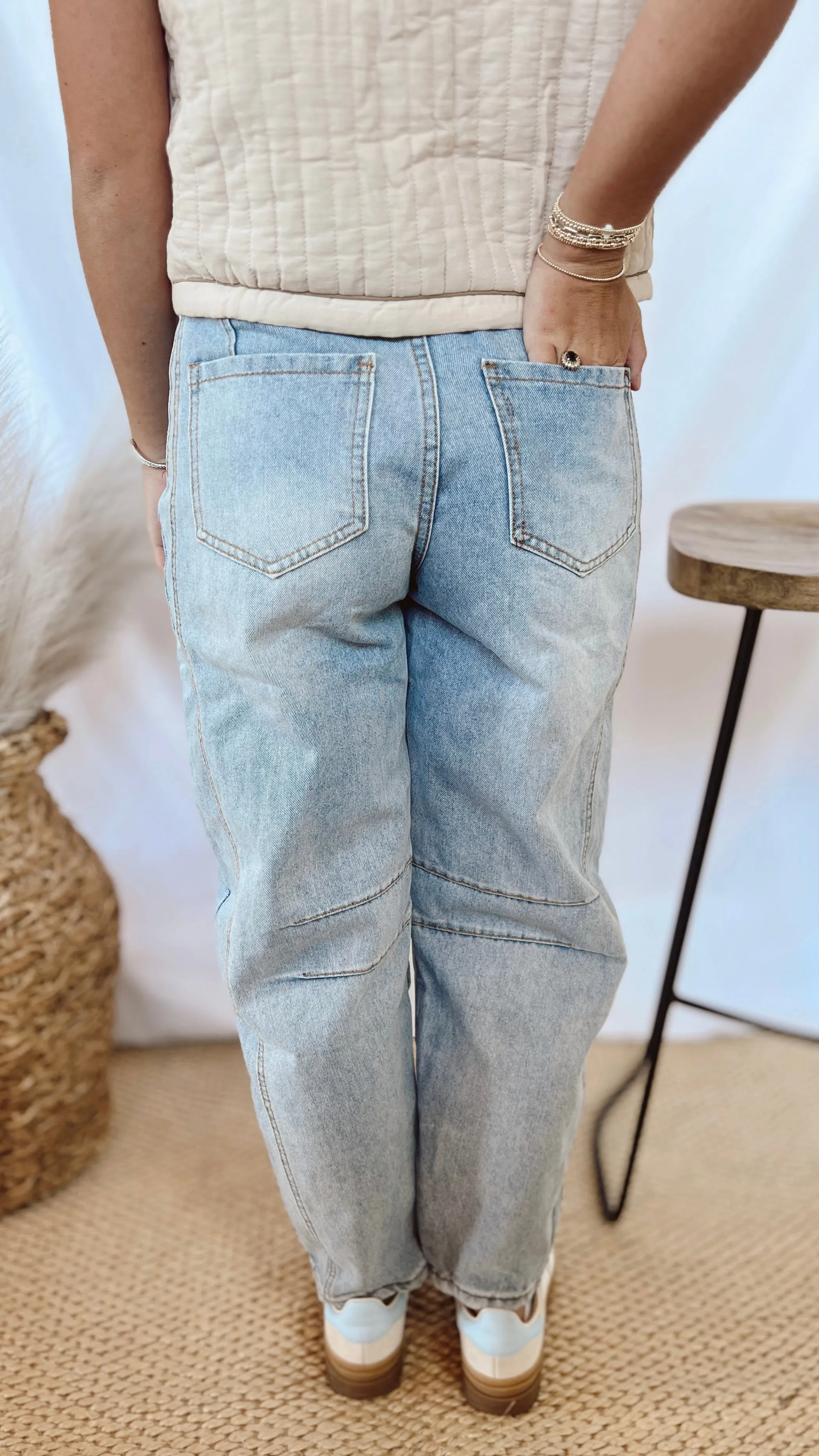 The Better Off Barrel Jeans