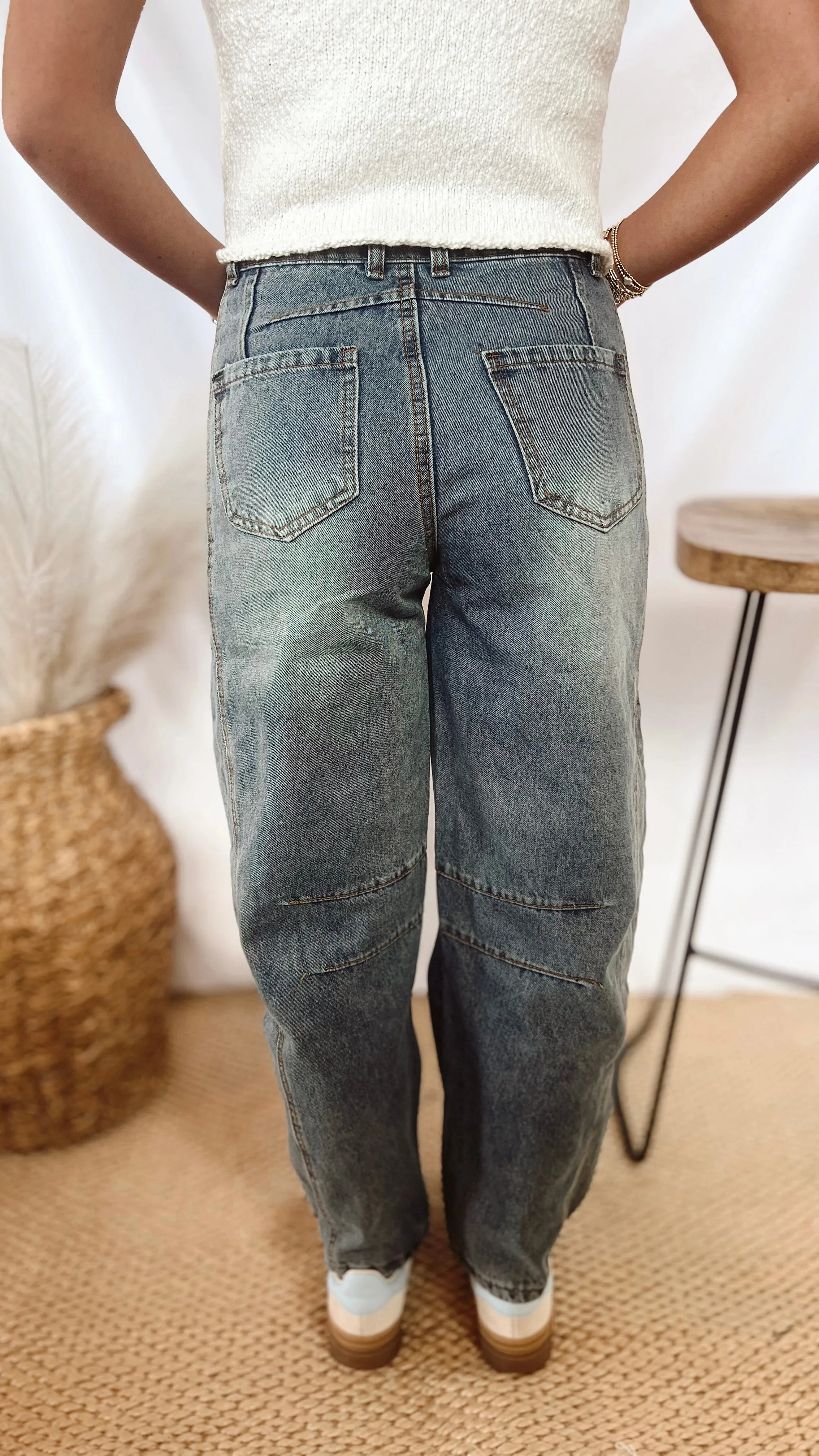 The Better Off Barrel Jeans