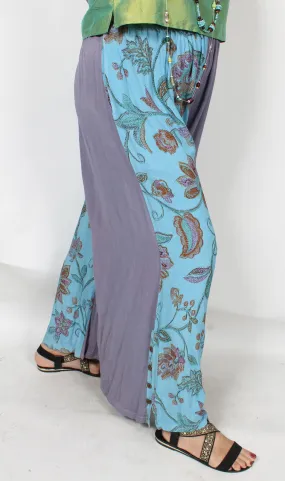 Tienda ho Cornflower Blue Boho Pants Nothing-Matches Hippie Chic Resort Wear Sml-2x 