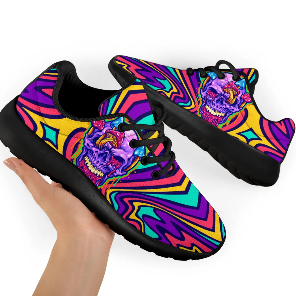 Trippy Skull Sport Sneakers