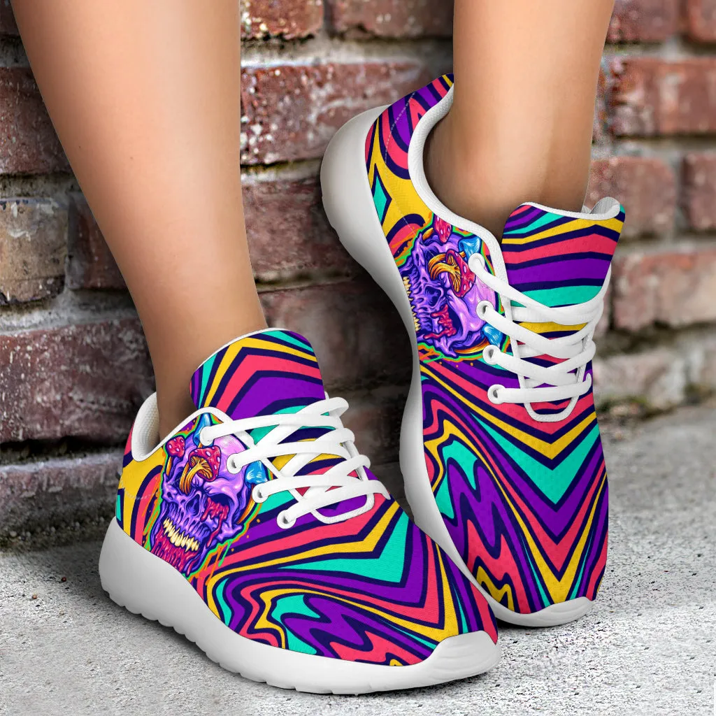 Trippy Skull Sport Sneakers