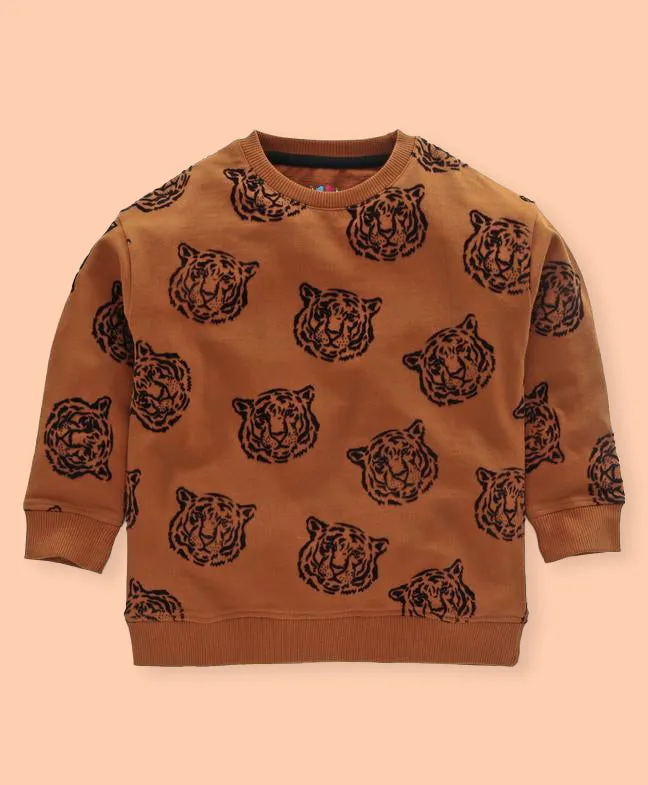 Ventra Boys Tiger Flock Sweatshirt