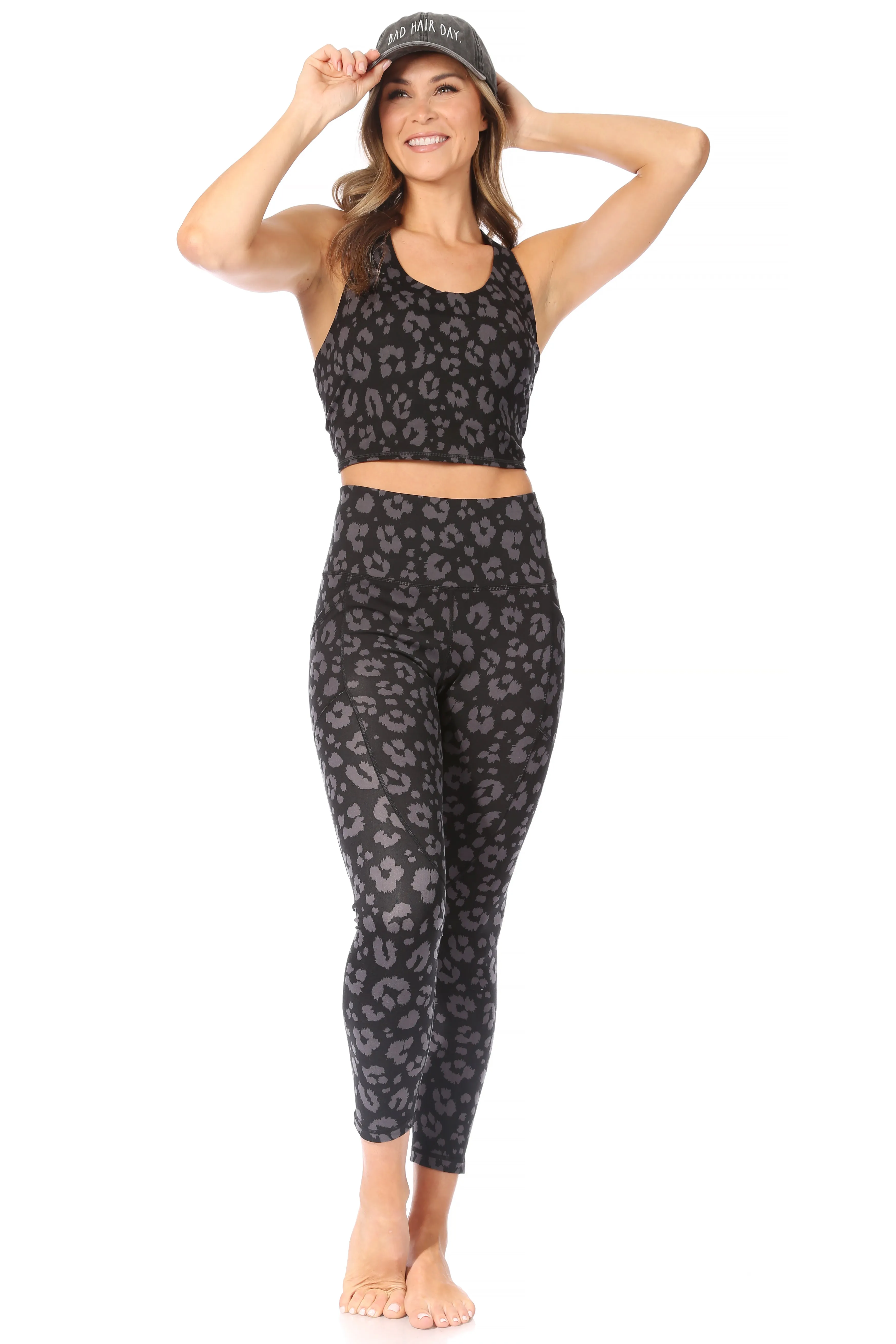 Women's "WARRIOR" High-Waisted Performance Legging with Two Side Pockets