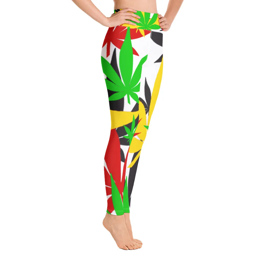 Yoga Solid Leaf E4SO Leggings